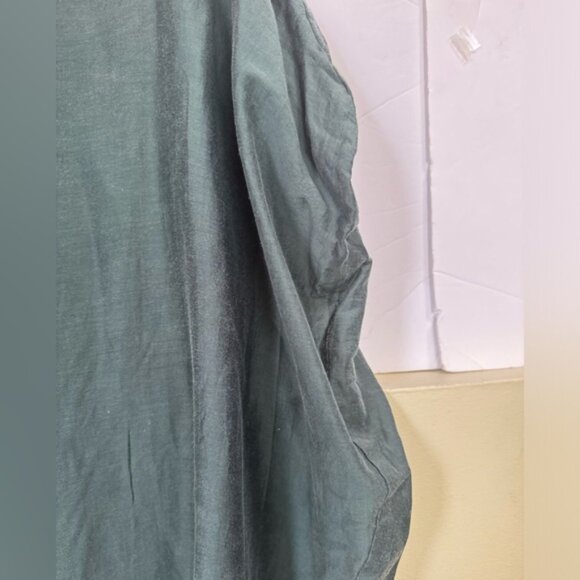 AGUA DE COCO Silk Cacoon Tunic Beach Cover Up Lyocell Flowey Top Dress Swimsuit - Picture 8 of 16